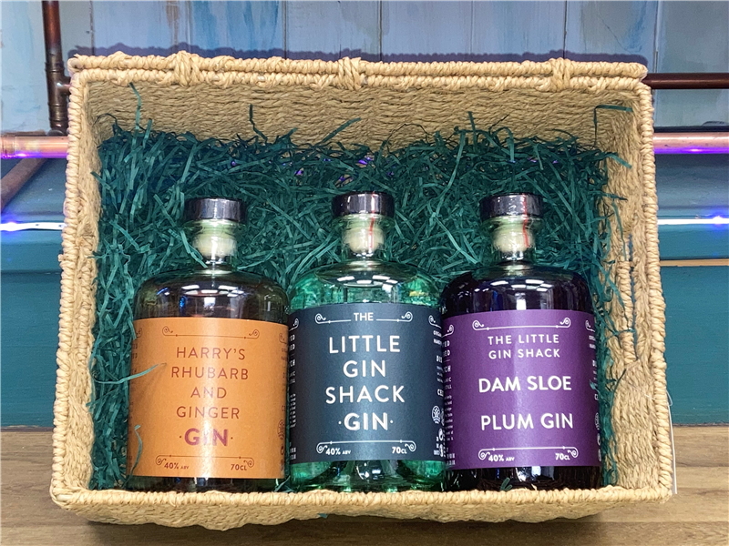 The little Gin shack trio 70cl 40% abv